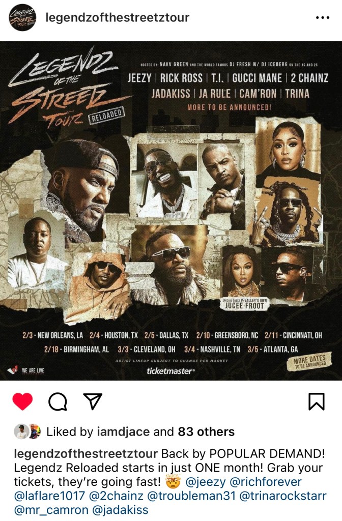 Legendz Of The Streetz Reloaded Tour announces show dates