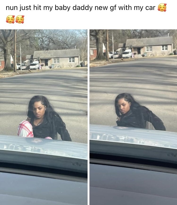 Woman reveals she ran over her baby daddy's new girlfriend
