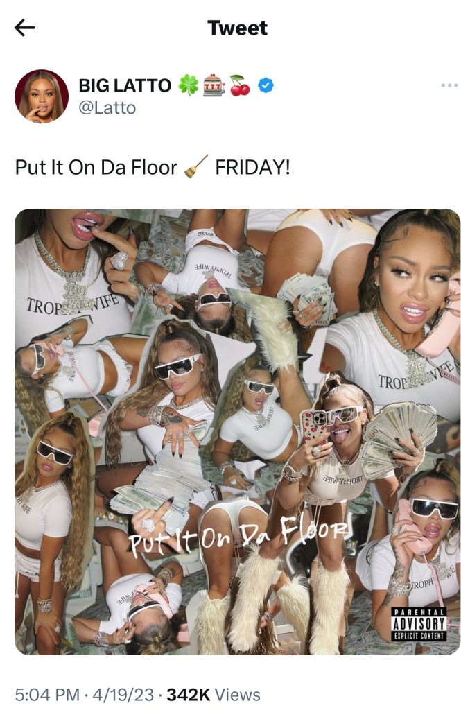 Latto announces new "Put It On Da Floor" single 