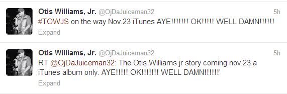 OJ Da Juiceman album tweet