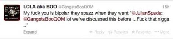 Gangsta Boo tweet 3
