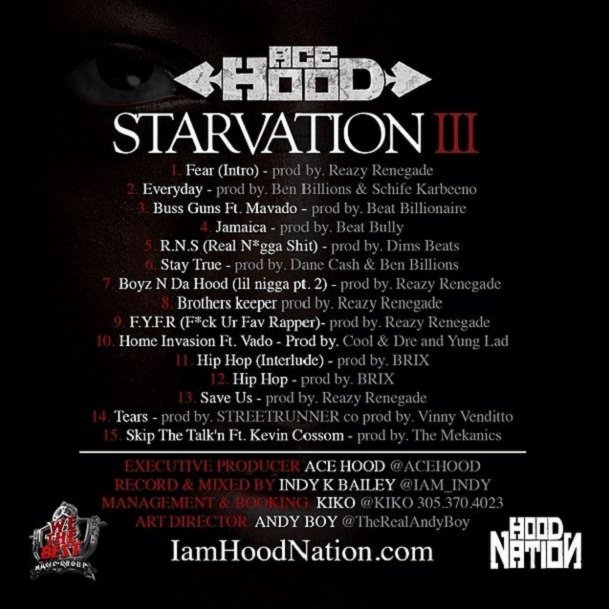 Starvation III track listing