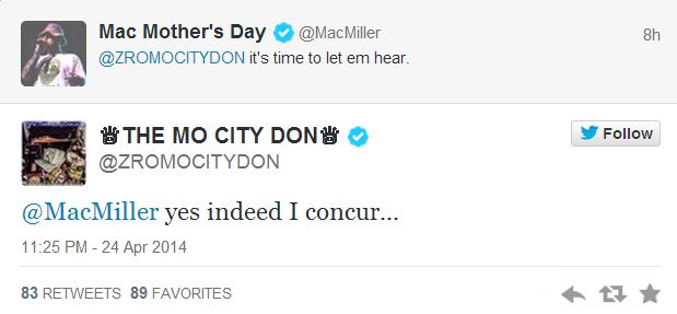 Mac Miller Z-Ro tweet
