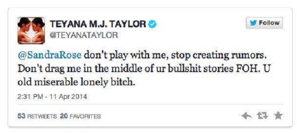 Teyana Taylor tweet