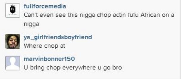 Young Chop IG comments 3