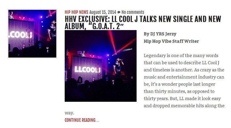 HHV Exclusive LL Cool J