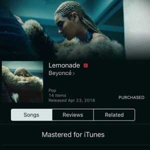 Lemonade iTunes