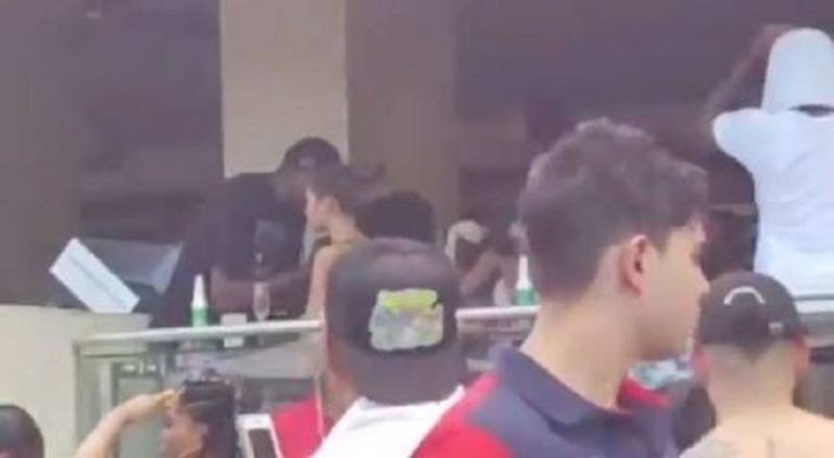 Kevin Durant and Kyrie Irving enjoy pool party with models