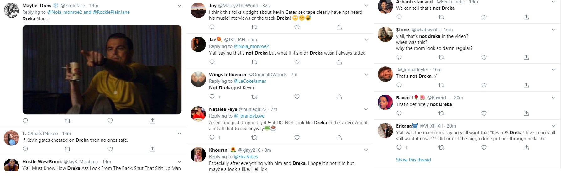 Dreka Gates begins trending on Twitter, after her husband, rapper Kevin Gates, has a sextape that went viral. Many of the fans, posting on Twitter, believe that Dreka is not the woman in the video with Kevin Gates, accusing him of cheating on his wife.