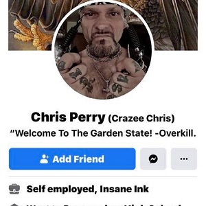 Chris Perry is a tattoo artist at Insane Ink, in New Jersey. Like the rest of the world, he's witnessed the police killings, and the protests. The tattoo artist is decidedly against the people, saying "f*ck Black Lives," and all of the "n*gger loving" supporters.