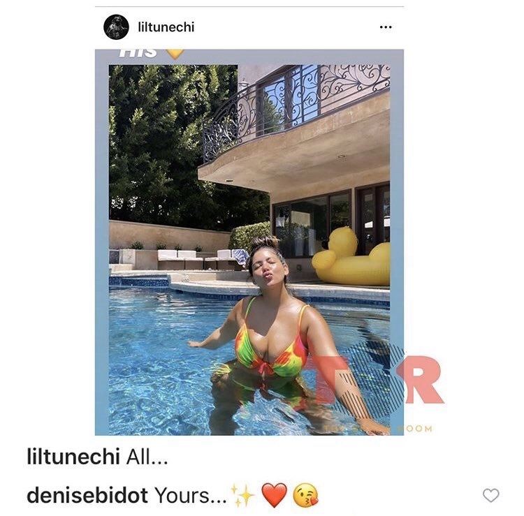 Lil Wayne shocked Instagram, this morning, by sharing the photo of this woman. Social media quickly pointed her out as Denise Bidot. Confirming this, and the dating rumors, Bidol finished Wayne's "All..." caption with the word, "mine."