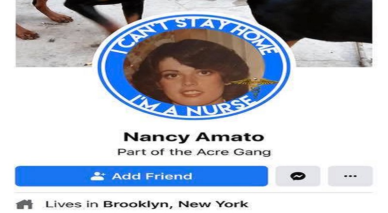Nancy Amato is an ICU nurse, who lives in Brooklyn, New York. The exact hospital she works for is unknown, but she has been outspoken about the removal of Confederate monuments. On Facebook, she commented "blacks want no history," and on Twitter, she replied to a black person who wanted more Confederate removals, telling them that