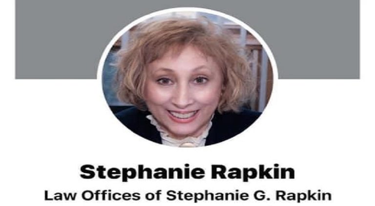 Stephanie Rapkin, attorney at law for Law Offices of Stephanie G. Rapkin, is the woman who spit in the face of the young, black, peaceful protester.