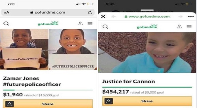 Joanne Connolly, a white woman, addressed the Cannon Hinnant murder, on Facebook. Not taking away from his cruel murder, in his own home, Connolly pointed out the murder of another small child, Zamar Jones, a week ago. Both children have GoFundMe accounts set up in their honor, with Jones' launching a week ago, compared two two days for Cannon's. However, Cannon has raised over $450,000, whereas Zamar's has raised just under $2,000, in over a week.