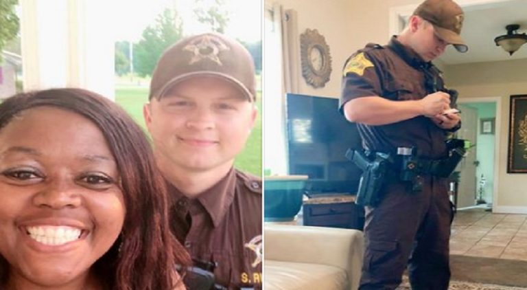 Jeannine Lee Lake revealed on Facebook that she was being harassed, with the Pence package. She blames this on the Indiana GOP, trying to intimidate her and her staff. When she reported this, police officer, Aaron Lake, came to her aid, revealing she and her team have the full protection of the local police force.