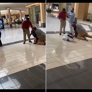 In Winston-Salem's Hanes Mall, in North Carolina, a black man was attacked by two white men. With no proof, these men accused the black man of shoplifting, getting him down on the ground, and laid on his back. After repeated demands to let the man go, they refused, and when security arrived, they did nothing to deescalate the issue.