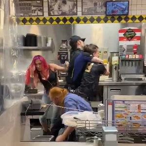 Waffle House is trending on Twitter and history shows that it's rarely ever about the food. A mainstay on the East Coast, especially in the South, Waffle House is always home to some drama. A video has gone viral of angry Waffle House customers going behind the counter to fight employees and getting beaten by said employees, leading to jokes from Twitter, mainly stating Waffle House's first question on job applications is "Can you fight?"