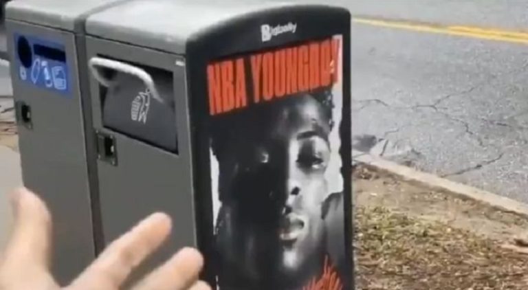 NBA Youngboy ad trashcan