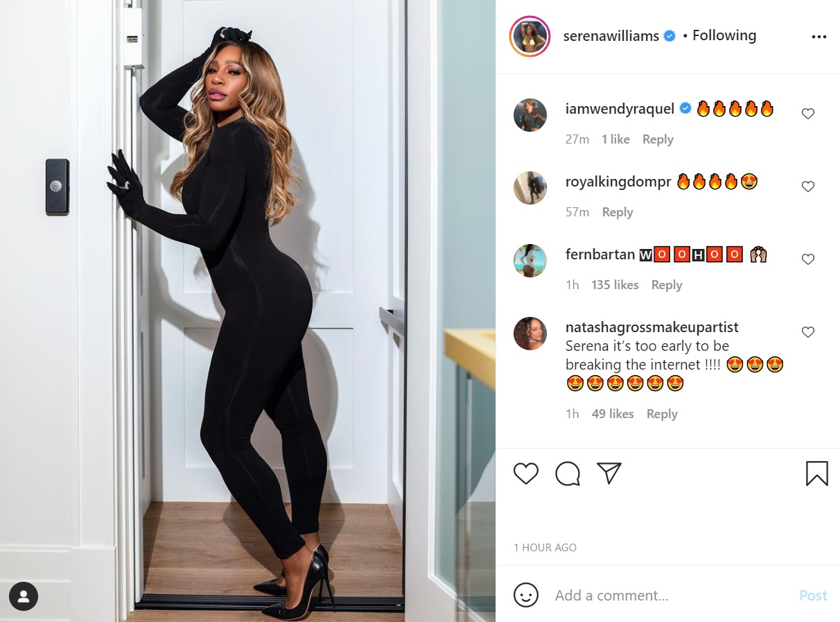Serena Williams catsuit Instagram