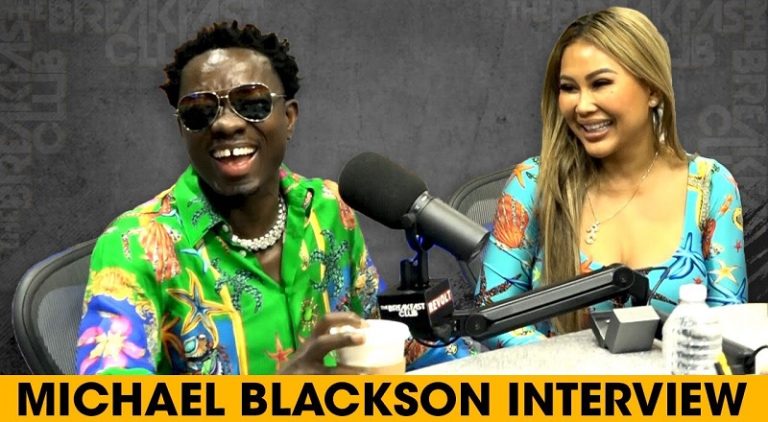 Michael Blackson proposes to his girlfriend on The Breakfast Club