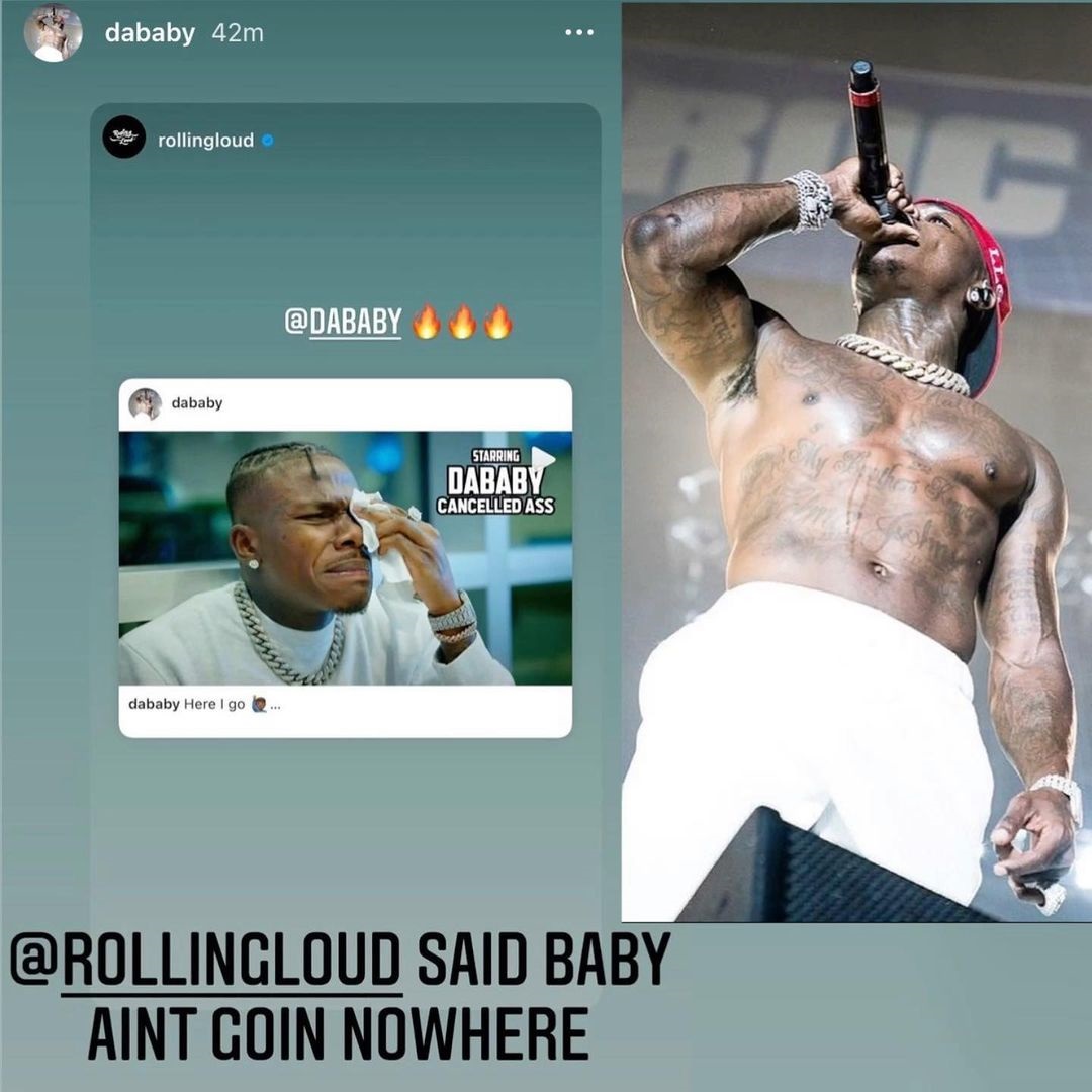 Rolling Loud reposts DaBaby's Whole Lotta Money freestyle