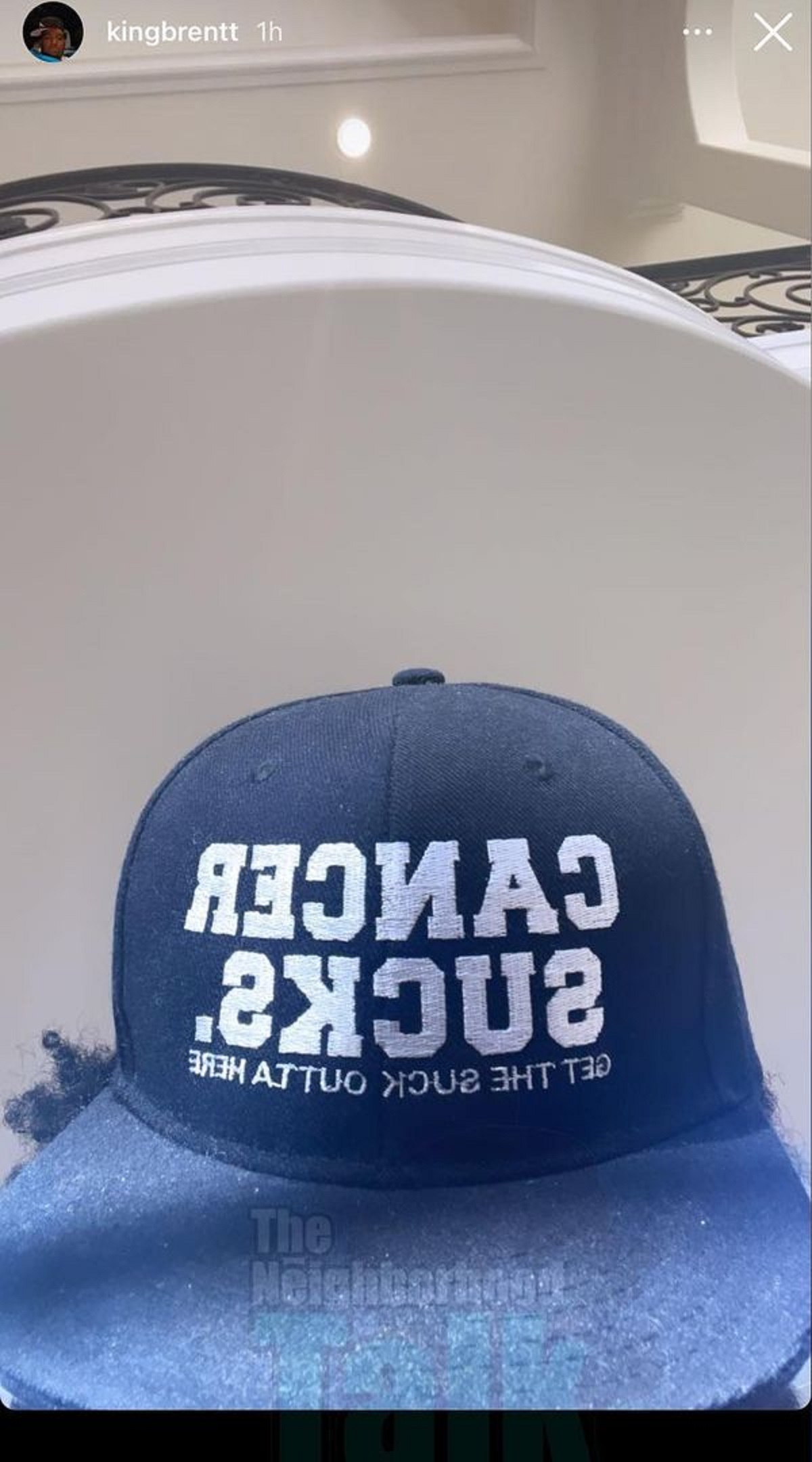Brentt Leakes posts Gregg's hat on his IG Story