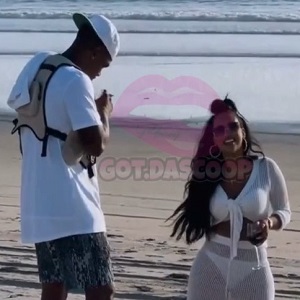 Cyn Santana spotted with Daniel Booby Gibson, Keyshia Cole's ex, on the beach