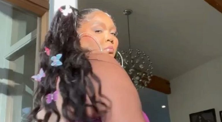 Lizzo claps her booty in Instagram video