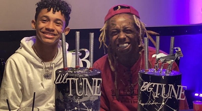 Lil Wayne and his son, Dwayne III, celebrated their birthdays together