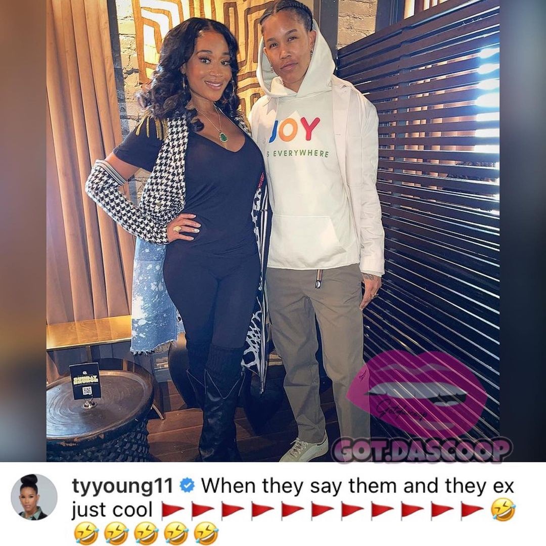 Ty Young hints that she and Mimi Faust may be back together