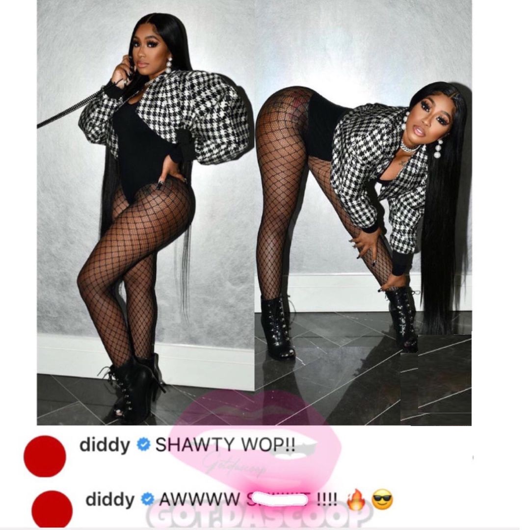 Yung Miami posts thirst trap on IG and Diddy comments on it