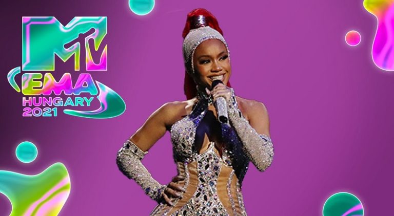 Saweetie performs at the 2021 MTV EMAs