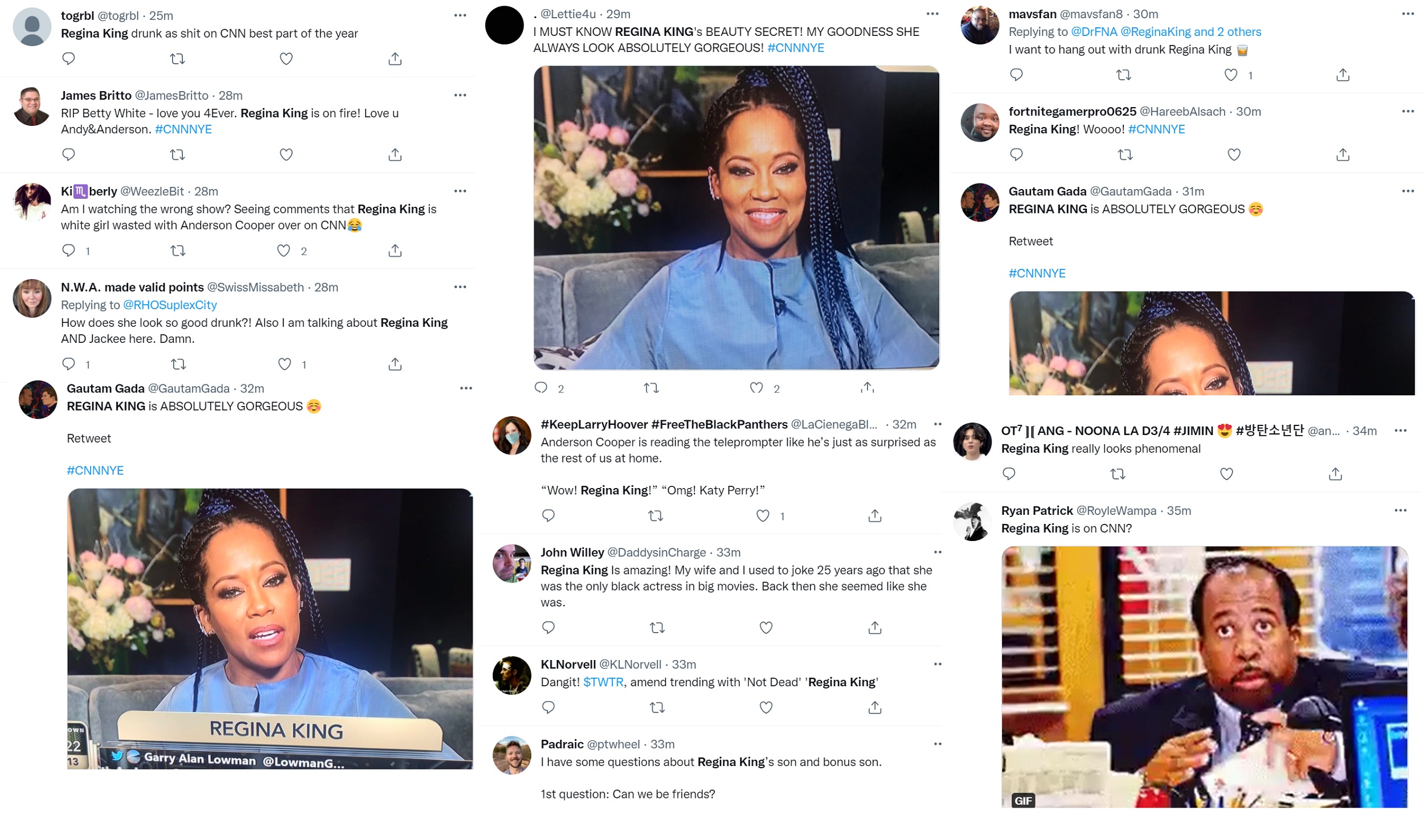 Regina King trends on Twitter as fans call her beautiful