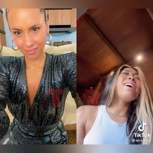 Alicia Keys reacts to Erykah Badu's daughter singing If I Ain't Got You