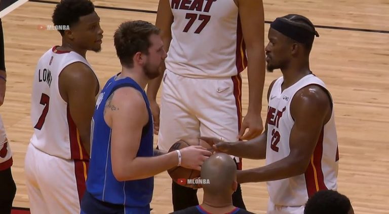Jimmy Butler tries to recruit Luka Doncic to the Miami Heat