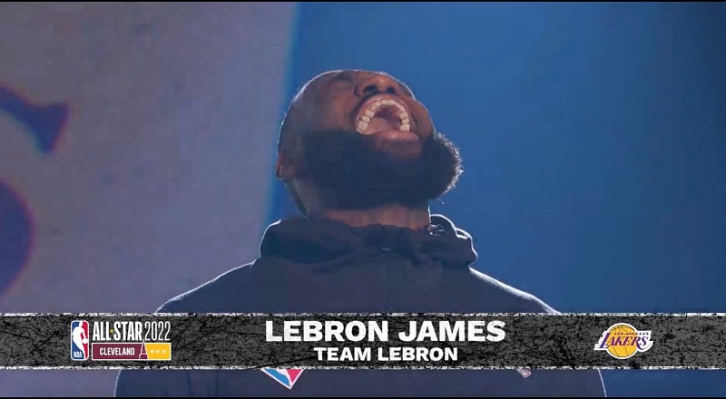 LeBron James' introduced for 2022 NBA All-Star Game