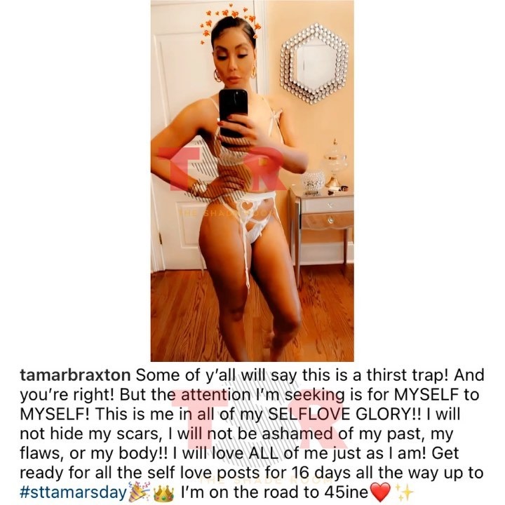 Tamar Braxton admits posting thirst trap on Instagram