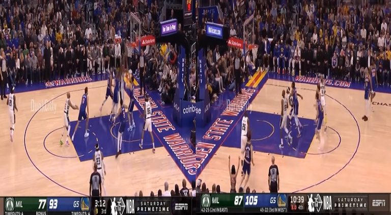 Klay Thompson scores seven straight points after Giannis dunks on him