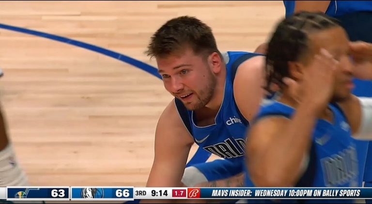 Luka Doncic holds himself back from going off on ref after bad foul call