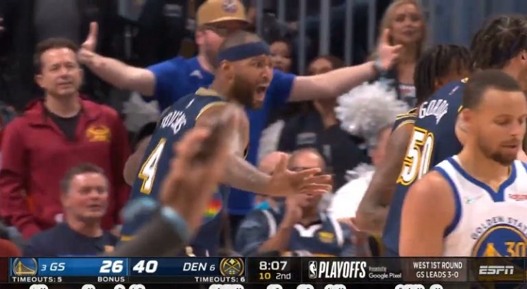 DeMarcus Cousins bumps Draymond Green in the chest