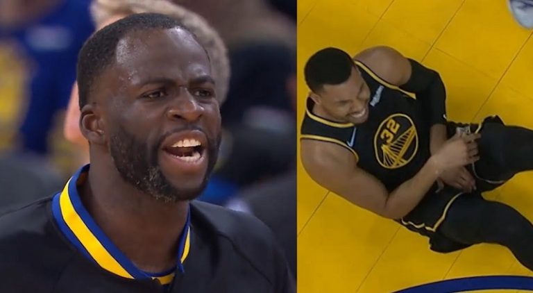 Draymond Green screams I got suspended from the Finals for that