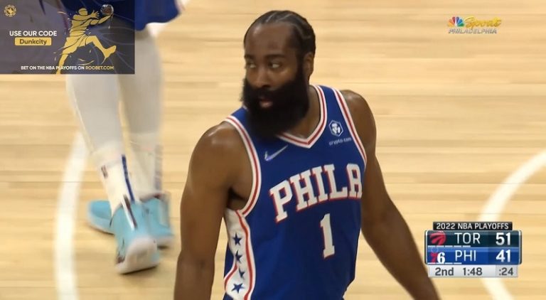 James Harden booed by Philadelphia 76ers fans before halftime