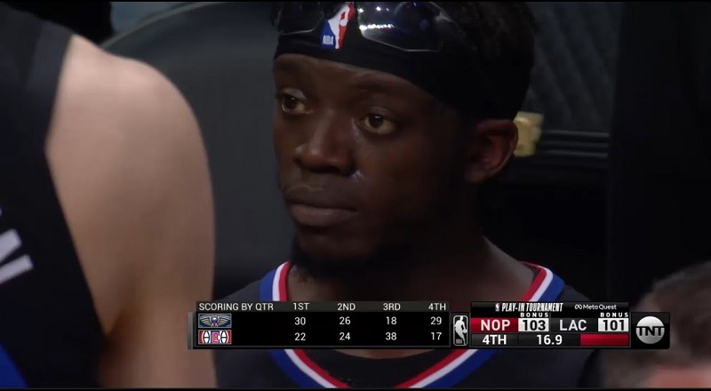 Reggie Jackson cried as the Clippers lost the play-in to the Pelicans