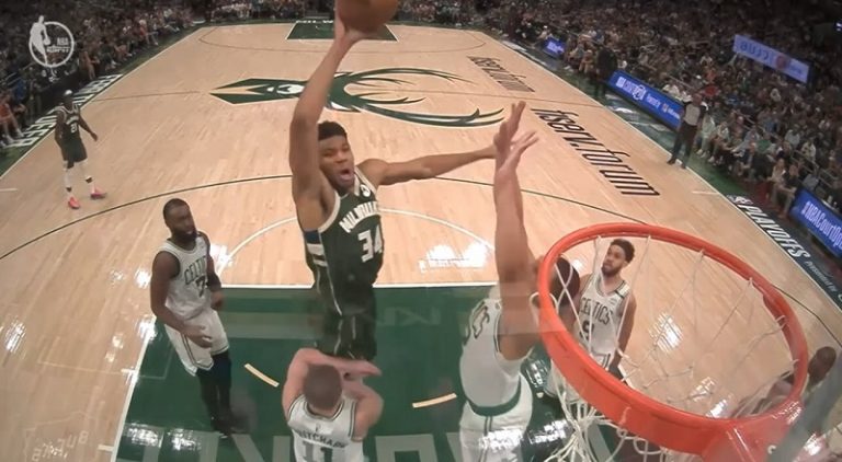 Giannis ends Payton Pritchard with poster dunk on him