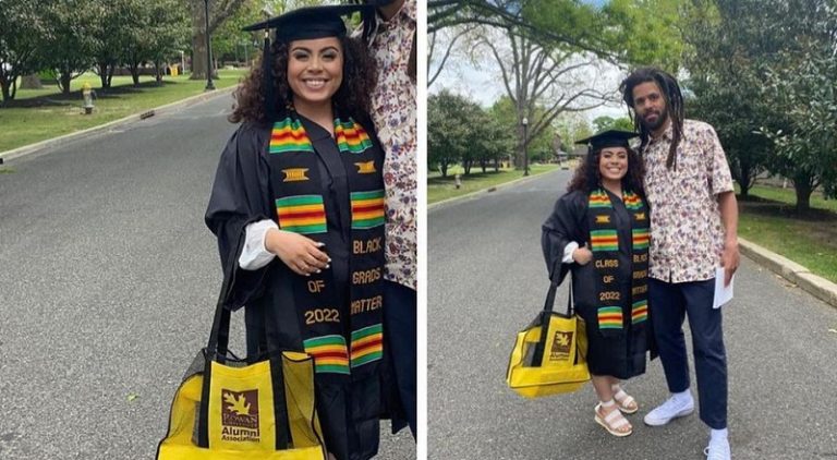 J Cole keeps fan's promise and attends her college graduation