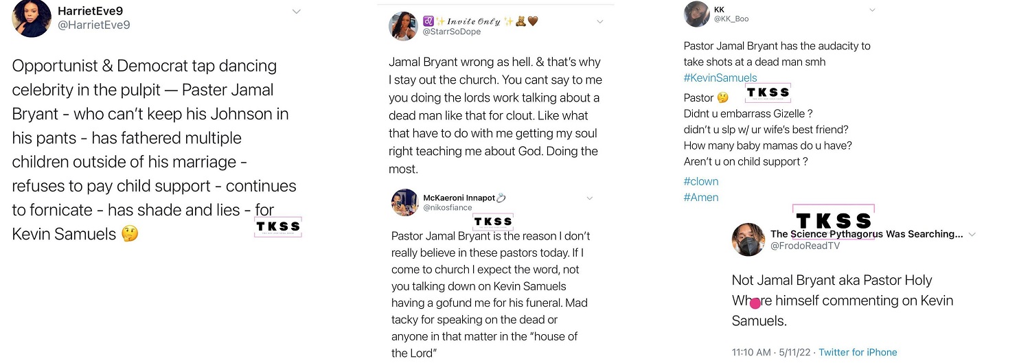 Jamal Bryant rips Kevin Samuels' funeral GoFundMe in sermon