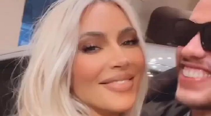 Kim Kardashian shares video kissing Pete Davidson after breakup rumors