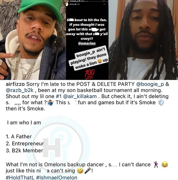 Lil Fizz says he is not a backup dancer and Omarion can't sing