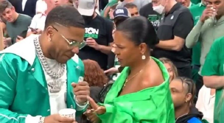 Nia Long asks Nelly if he is from Boston after Celtics win Game 3