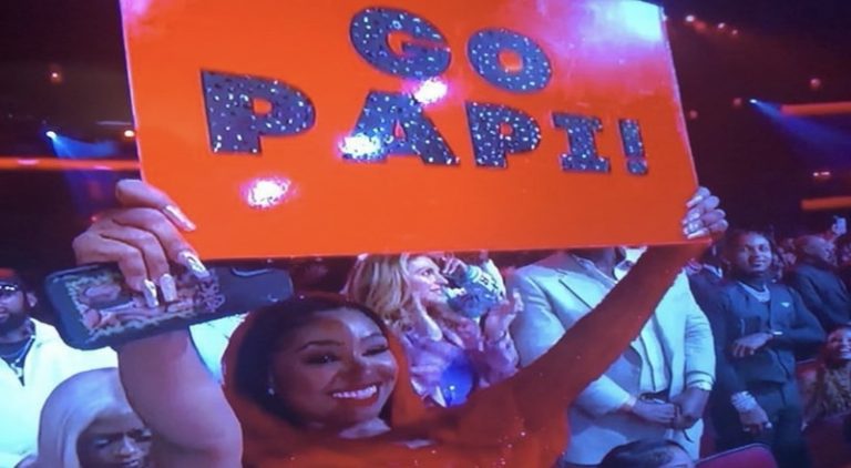 Diddy thanks Yung Miami for "Go Papi" sign shown at BET Awards